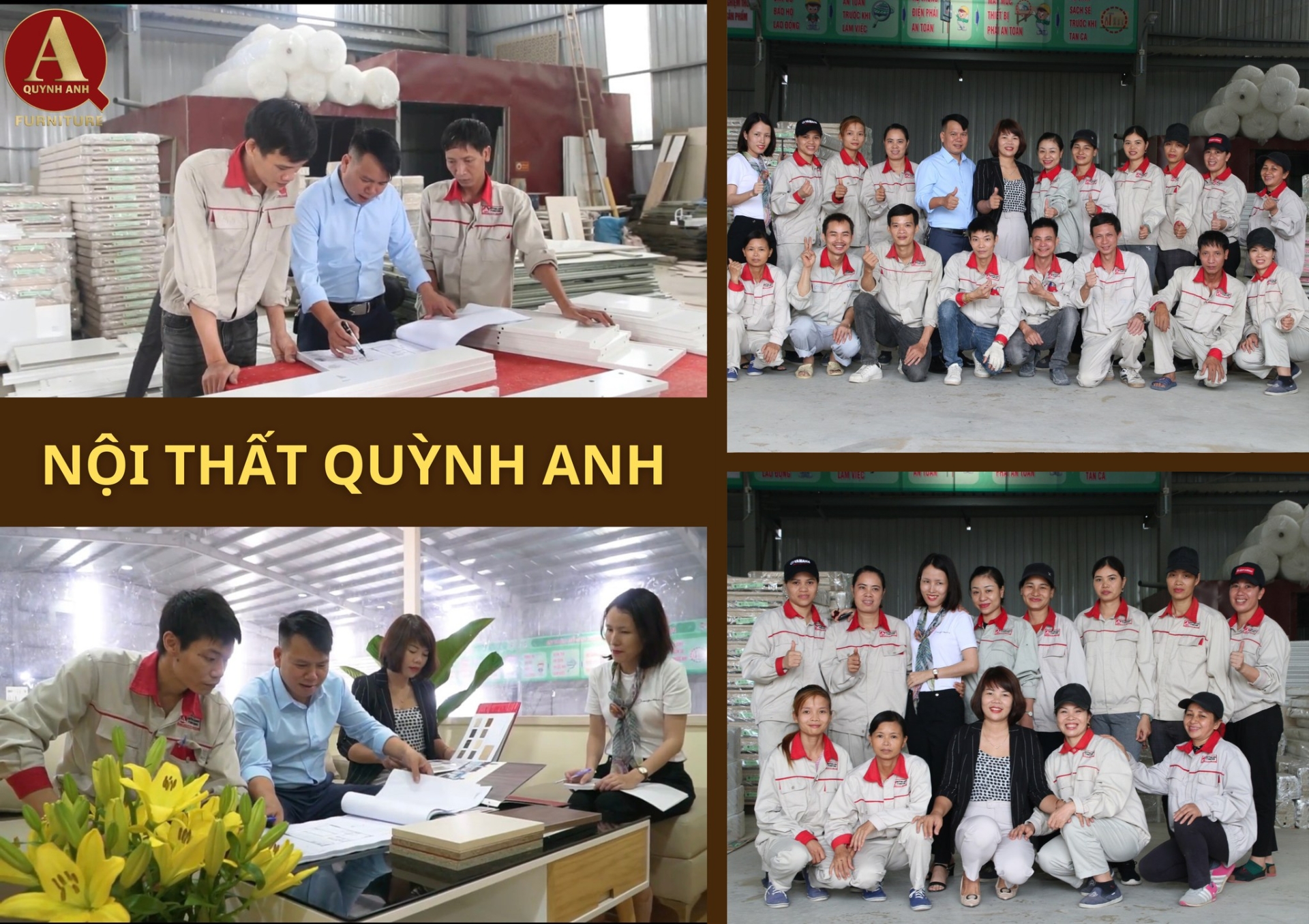 Đội ngũ nhân viên của Nội Thất Quỳnh Anh - Nhiệt tình, năng động