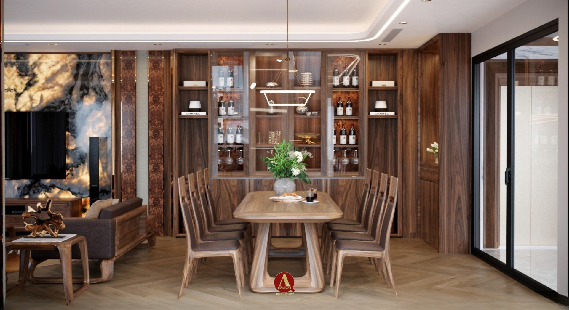 XU HƯỚNG BÀN ĂN GỖ ÓC CHÓ HIỆN ĐẠI ĐƯỢC YÊU THÍCH NHẤT