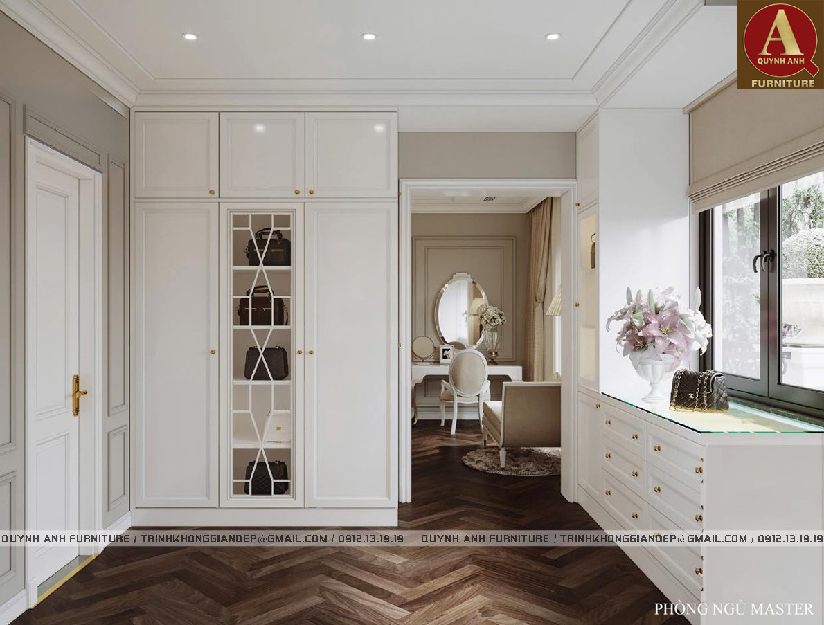 Tủ quần &aacute;o gỗ &oacute;c ch&oacute; cao cấp