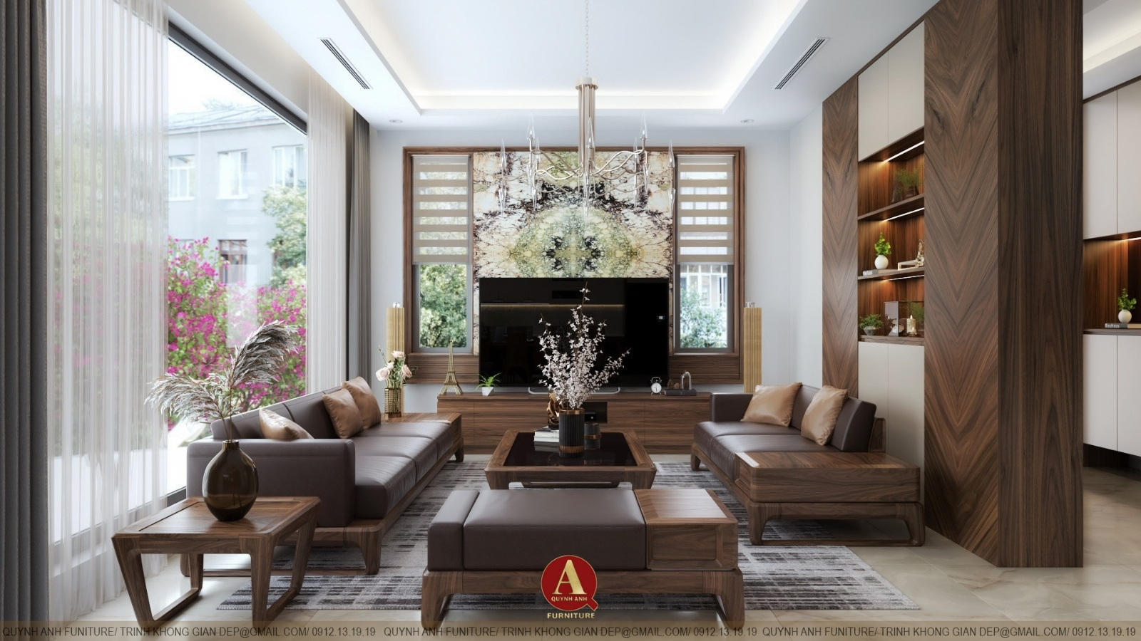 Showroom nội thất gỗ óc chó Quỳnh Anh - Không gian của nghệ thuật, đẳng cấp và tinh tế