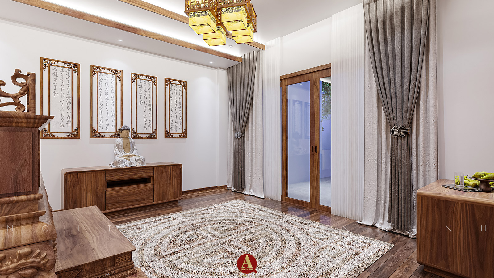 Phòng Thờ Gỗ Óc Chó An Viên