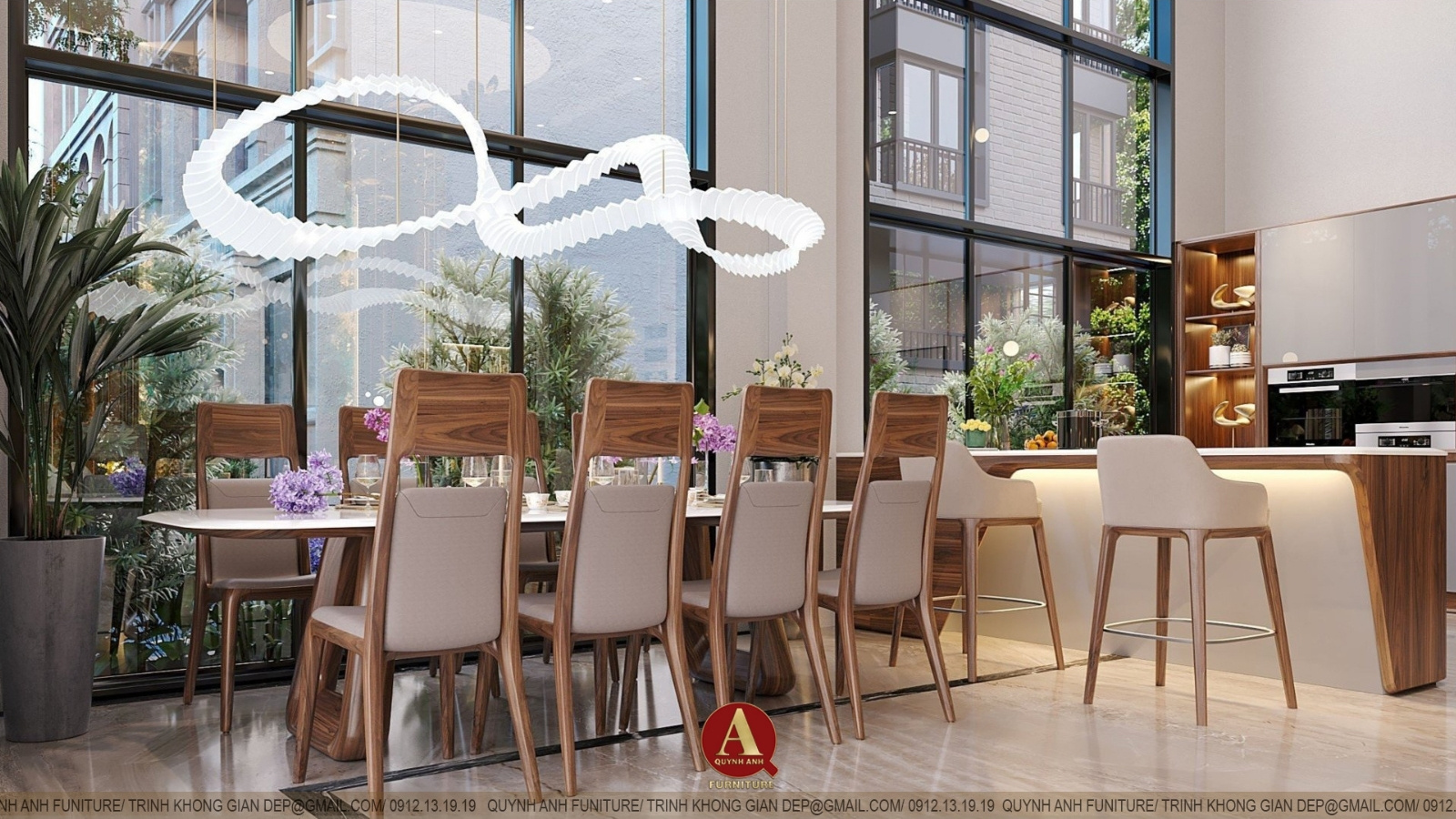 Kiến tạo không gian sống nghệ thuật với nội thất gỗ óc chó tinh xảo