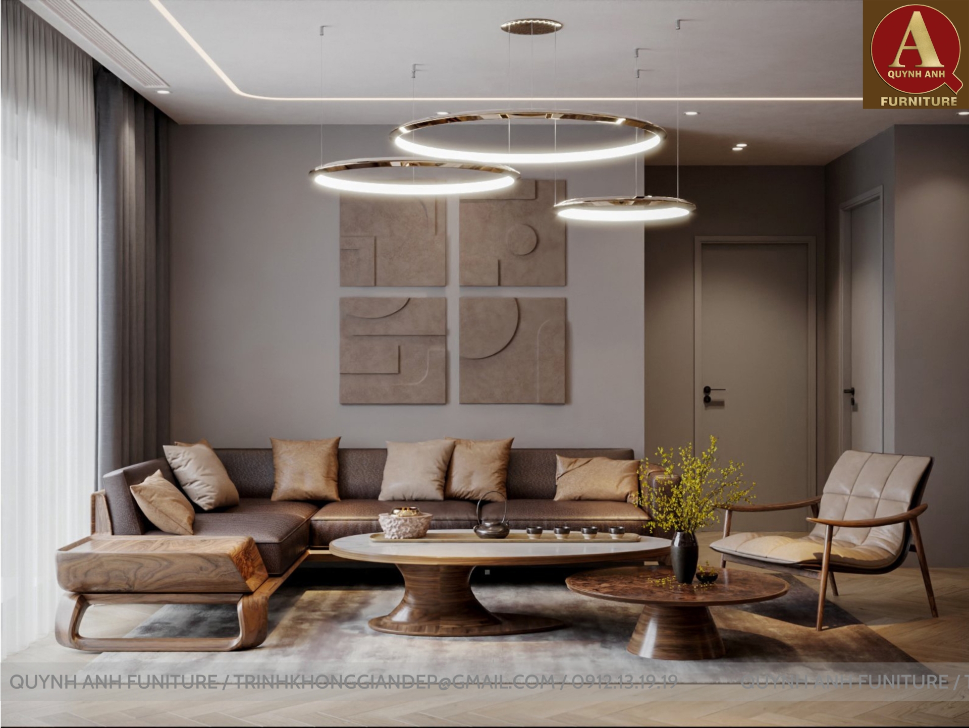 Kh&aacute;m ph&aacute; bộ sưu tập sofa gỗ &oacute;c ch&oacute; cao cấp cho ph&ograve;ng kh&aacute;ch hiện đại