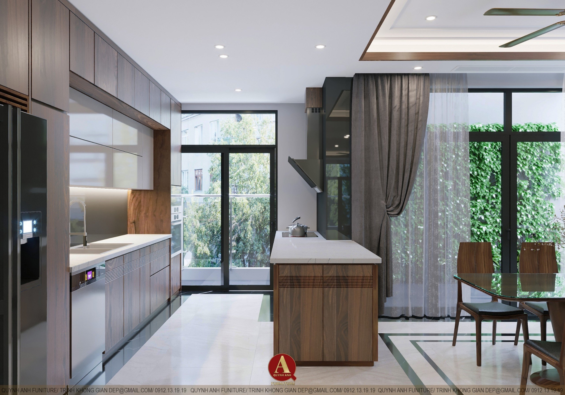 Thiết kế tủ bếp hiện đại