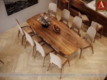 XU HƯỚNG BÀN ĂN GỖ ÓC CHÓ HIỆN ĐẠI ĐƯỢC YÊU THÍCH NHẤT