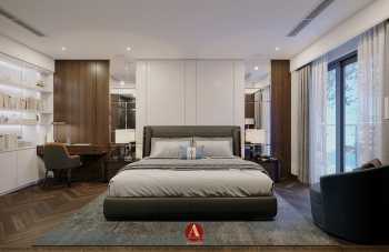 CÁ NHÂN HÓA KHÔNG GIAN PHÒNG NGỦ VỚI NỘI THẤT GỖ ÓC CHÓ THIẾT KẾ SANG TRỌNG