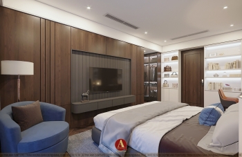 CÁ NHÂN HÓA KHÔNG GIAN PHÒNG NGỦ VỚI NỘI THẤT GỖ ÓC CHÓ THIẾT KẾ SANG TRỌNG