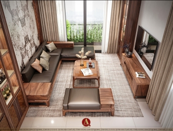 Khám phá bộ sưu tập sofa gỗ óc chó cao cấp cho phòng khách hiện đại