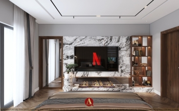 CÁ NHÂN HÓA KHÔNG GIAN PHÒNG NGỦ VỚI NỘI THẤT GỖ ÓC CHÓ THIẾT KẾ SANG TRỌNG